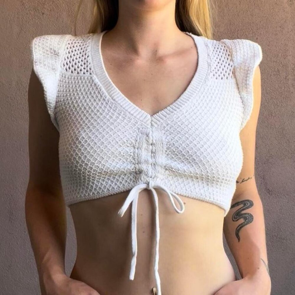 Knit crop top